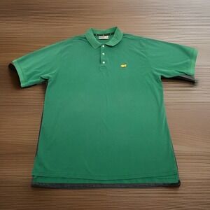 Vintage Masters Augusta National Slazenger Golf Shop Green Polo Shirt Mens XXL